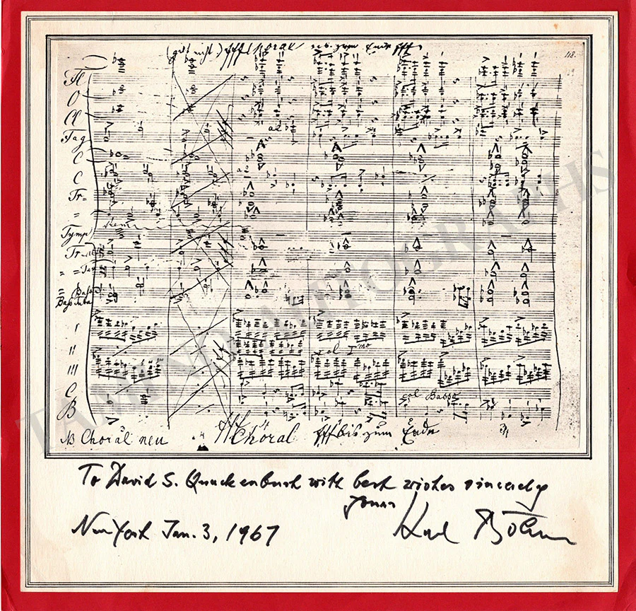Bohm, Karl - Various Autographs - Image 41