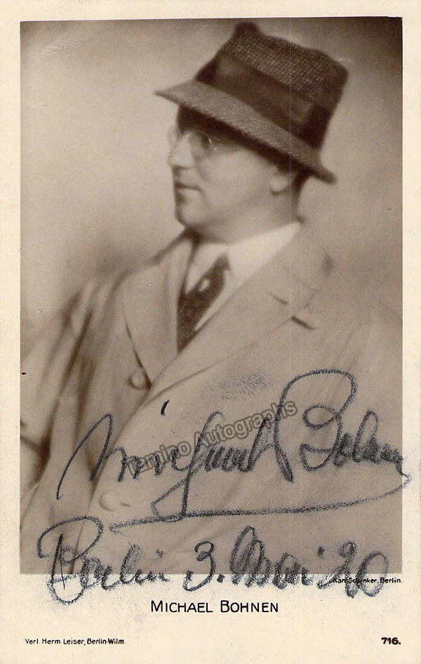 BOHNEN, Michael (Various Autographs)