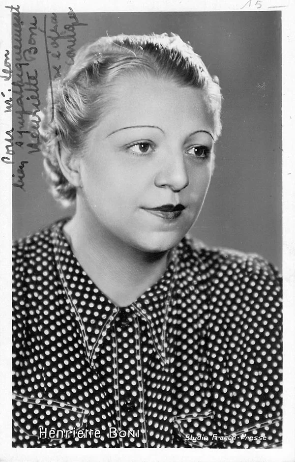 BONI, Henriette (Various Autographs) - Image 3
