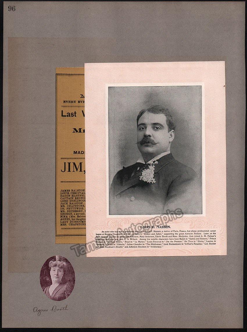 Boston Opera and Theater Album Clip Collection 1884-1890 - Image 120
