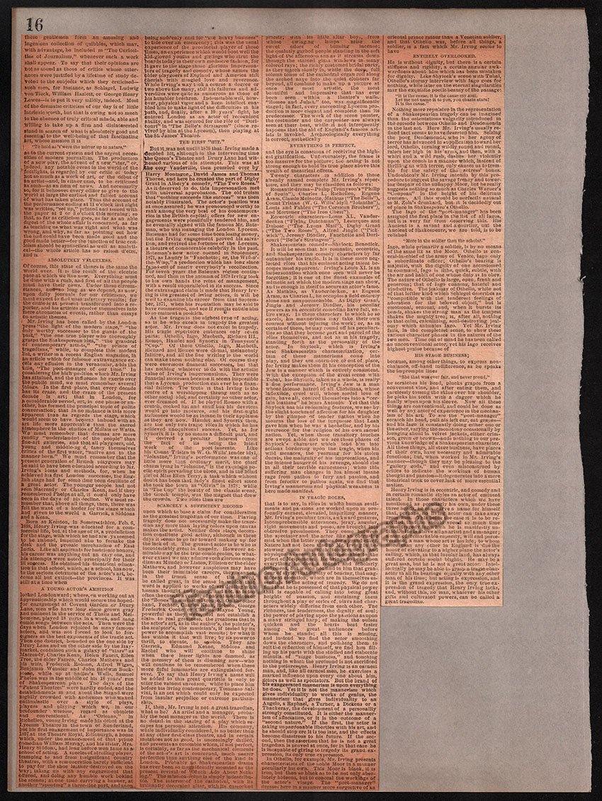 Boston Opera and Theater Album Clip Collection 1884-1890 - Image 20