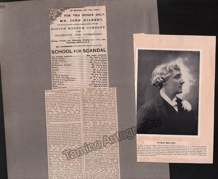 Boston Opera and Theater Album Clip Collection 1884-1890 - Image 37