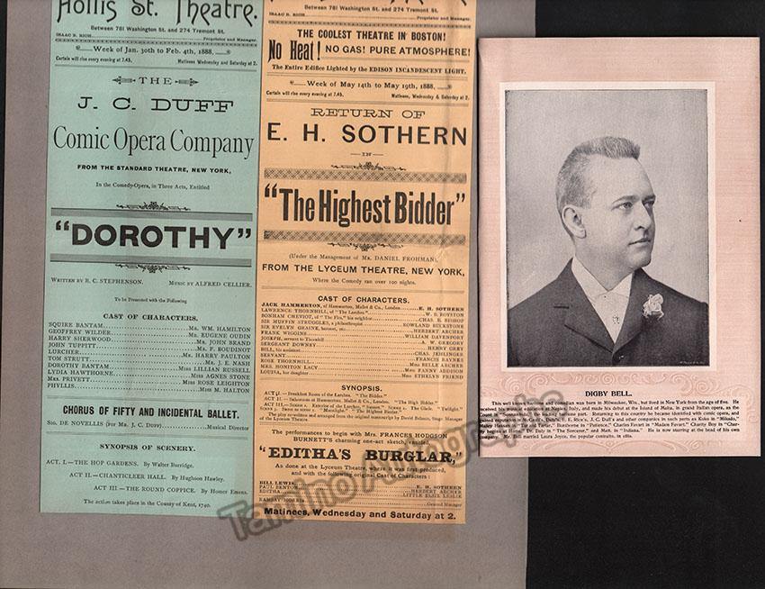 Boston Opera and Theater Album Clip Collection 1884-1890 - Image 80