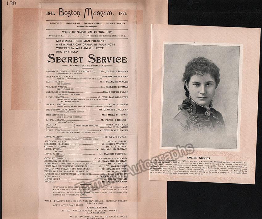 Boston Opera and Theater Album Clip Collection 1890-1898 - Image 179