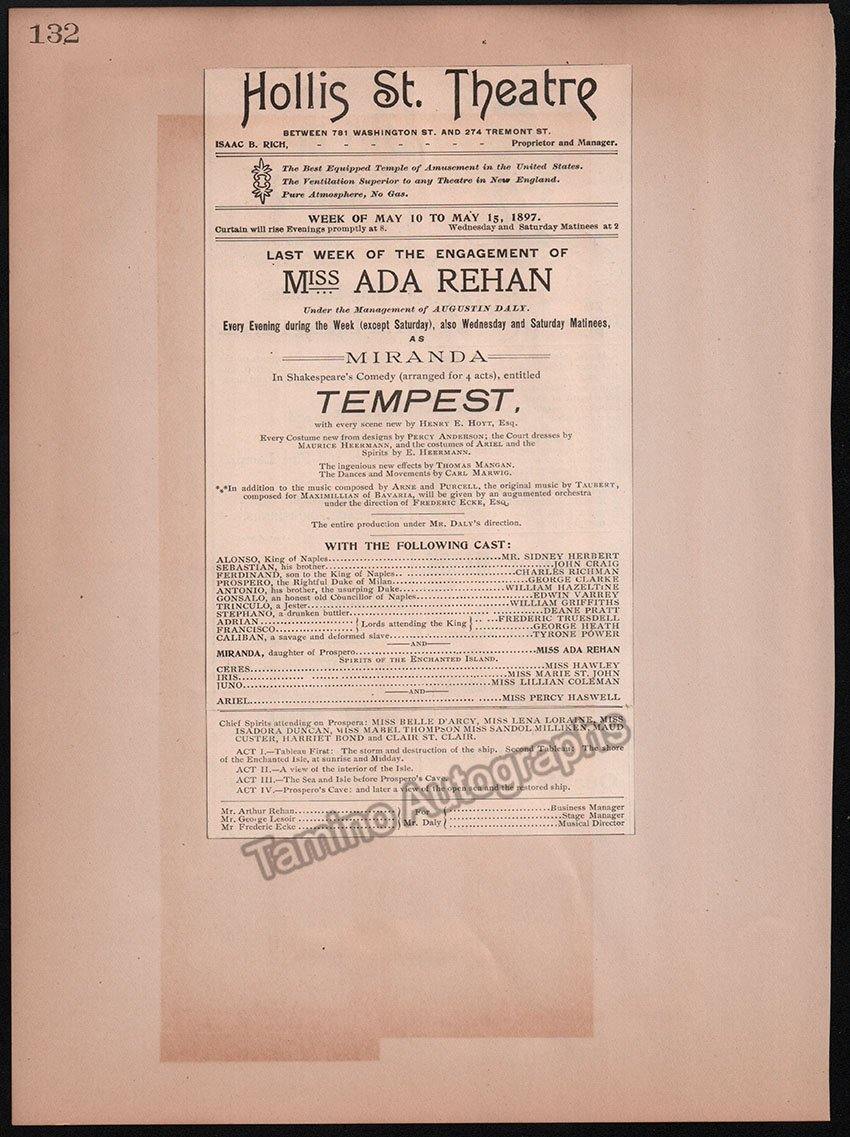 Boston Opera and Theater Album Clip Collection 1890-1898 - Image 181
