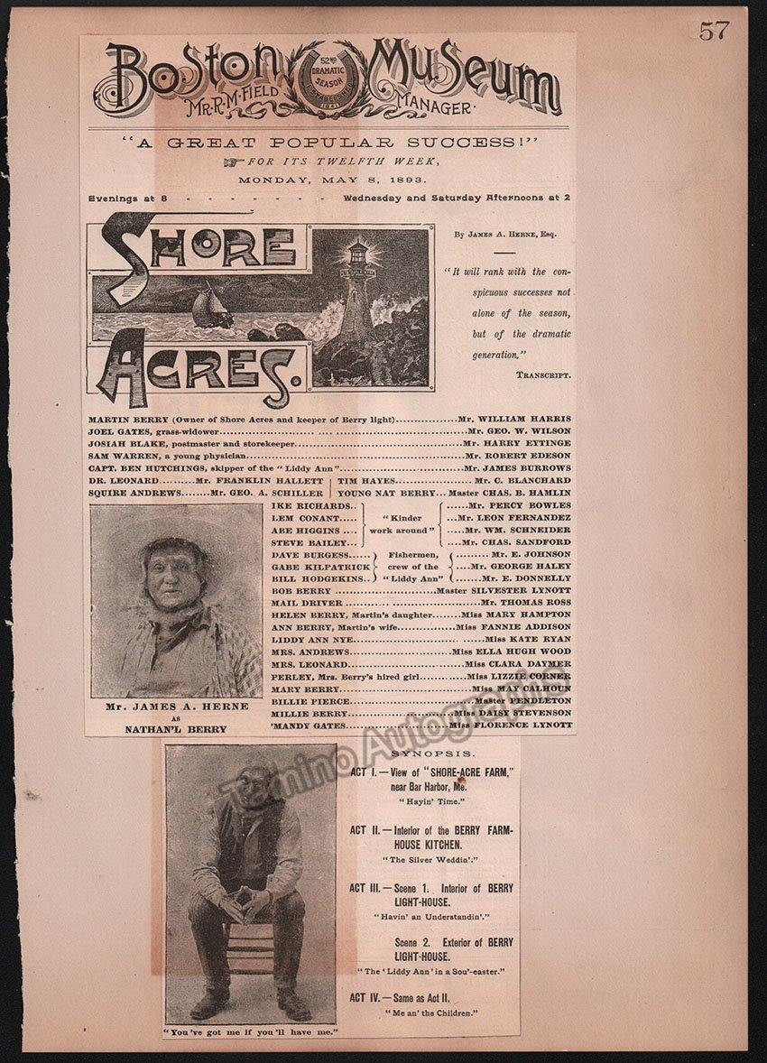 Boston Opera and Theater Album Clip Collection 1890-1898 - Image 80
