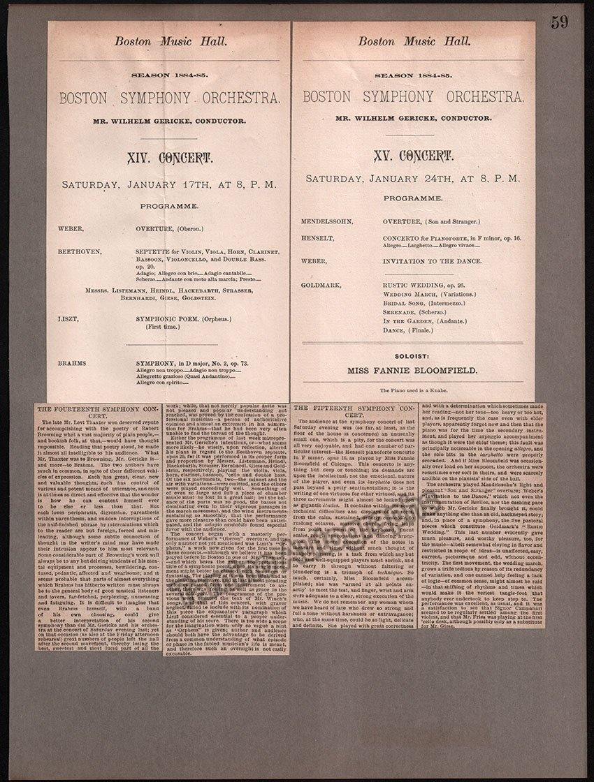 Boston Concert Opera and Theater Album Clip Collection 1879-1889 - Image 59