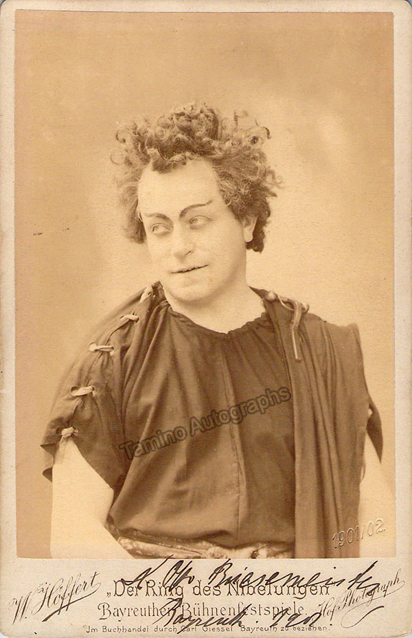 Briesemeister, Otto - Signed Cabinet Photograph