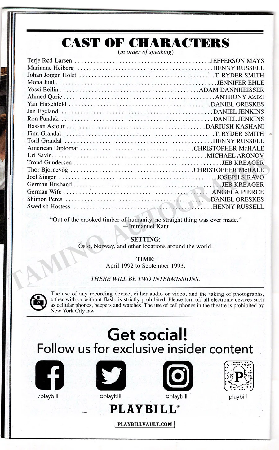 Broadway Musicals & Plays - Signed Playbills (Various Options) - Image 48