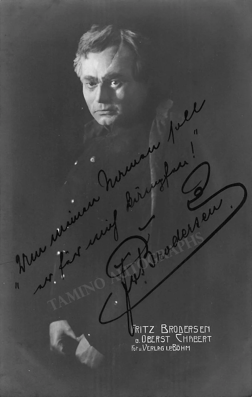 BRODERSEN, Fritz (Various Autographs) - Image 2