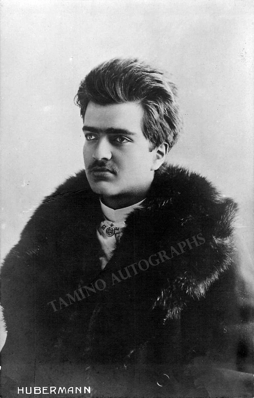 Hubermann, Bronislav - Signed Postcard & Program - Image 3