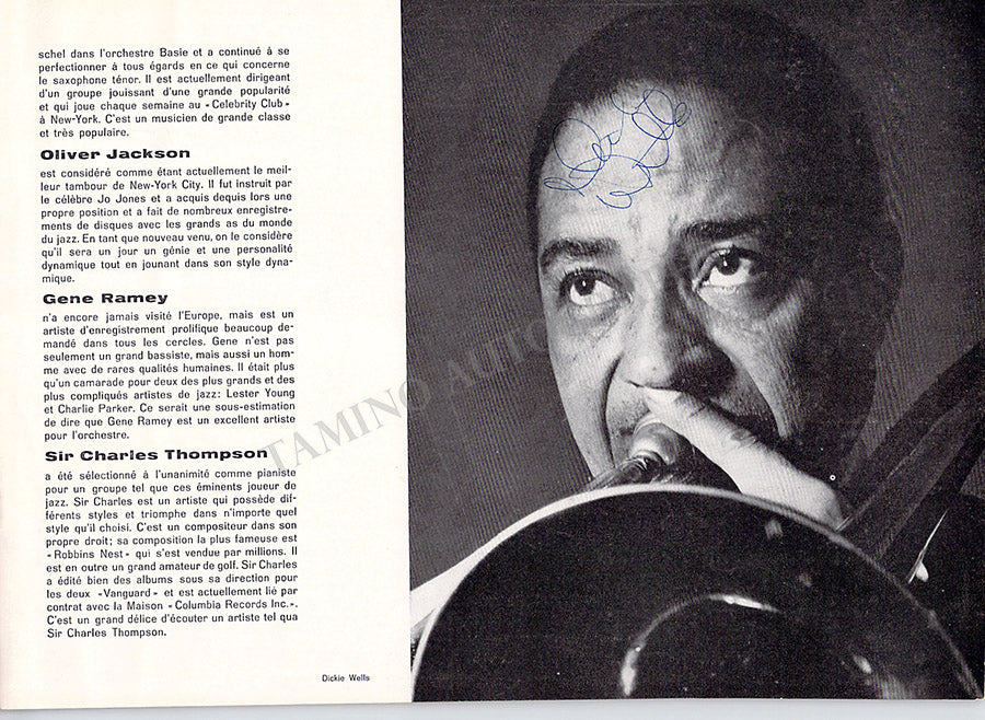 Buck Clayton All Stars - Signed Brochure Concert Tour - Image 5