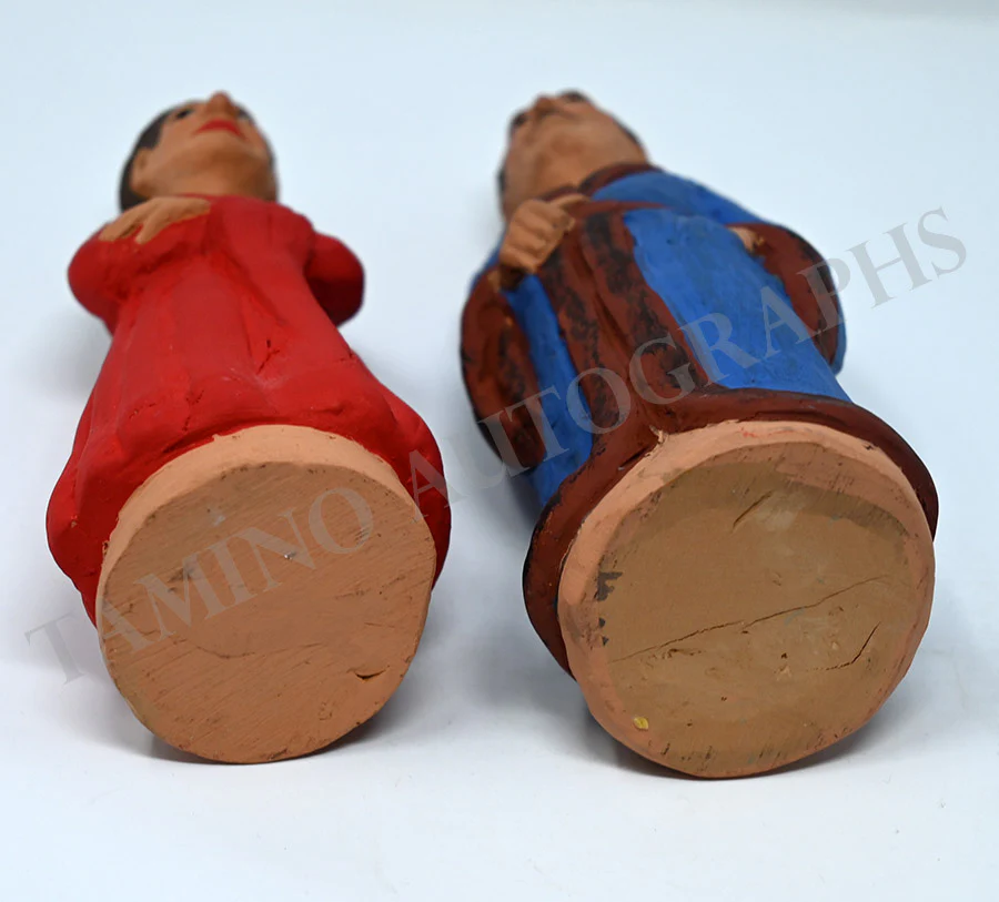 Callas, Maria - Del Monaco, Mario - Set of 2 Clay figurines - Image 4