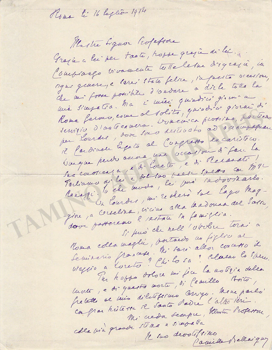 Bellaigue, Camille - Set of 18 Autograph Letters Signed - Image 11