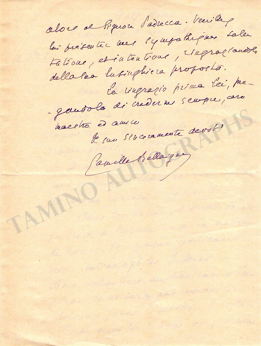 Bellaigue, Camille - Set of 18 Autograph Letters Signed - Image 14