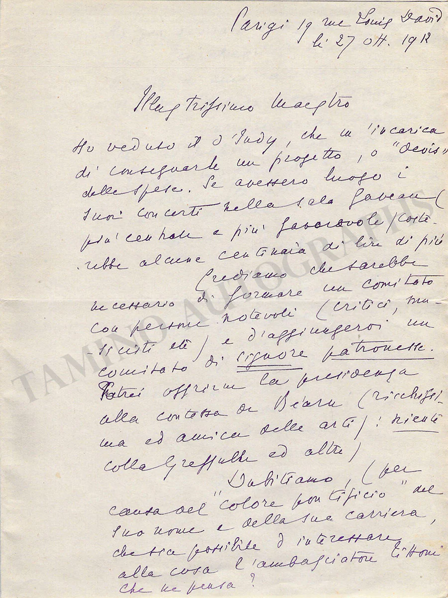 Bellaigue, Camille - Set of 18 Autograph Letters Signed - Image 19