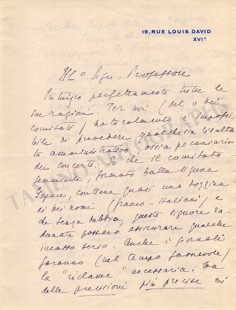 Bellaigue, Camille - Set of 18 Autograph Letters Signed - Image 21