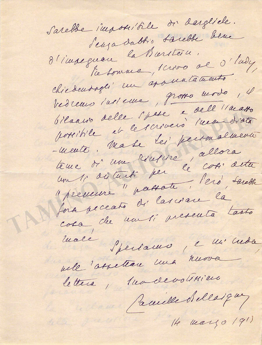 Bellaigue, Camille - Set of 18 Autograph Letters Signed - Image 22