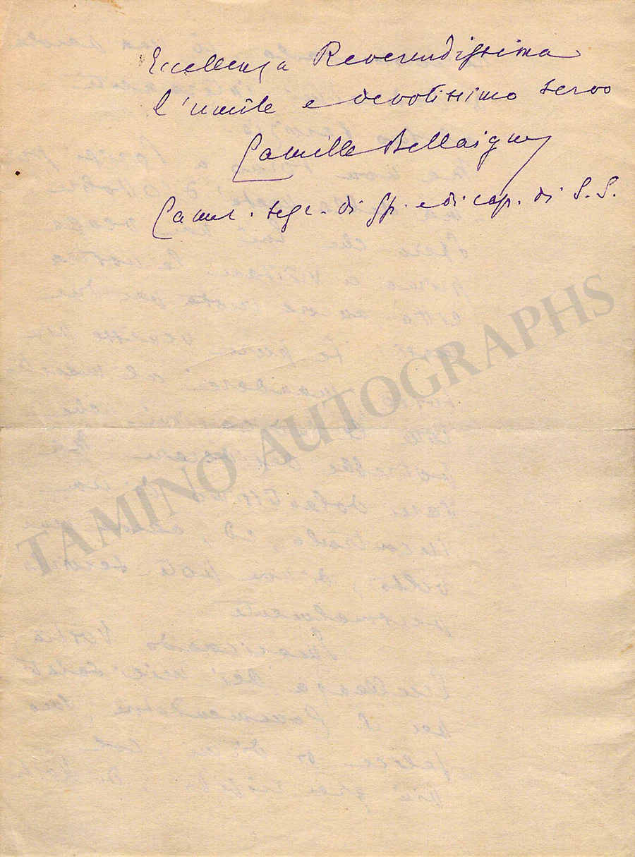 Bellaigue, Camille - Set of 18 Autograph Letters Signed - Image 26