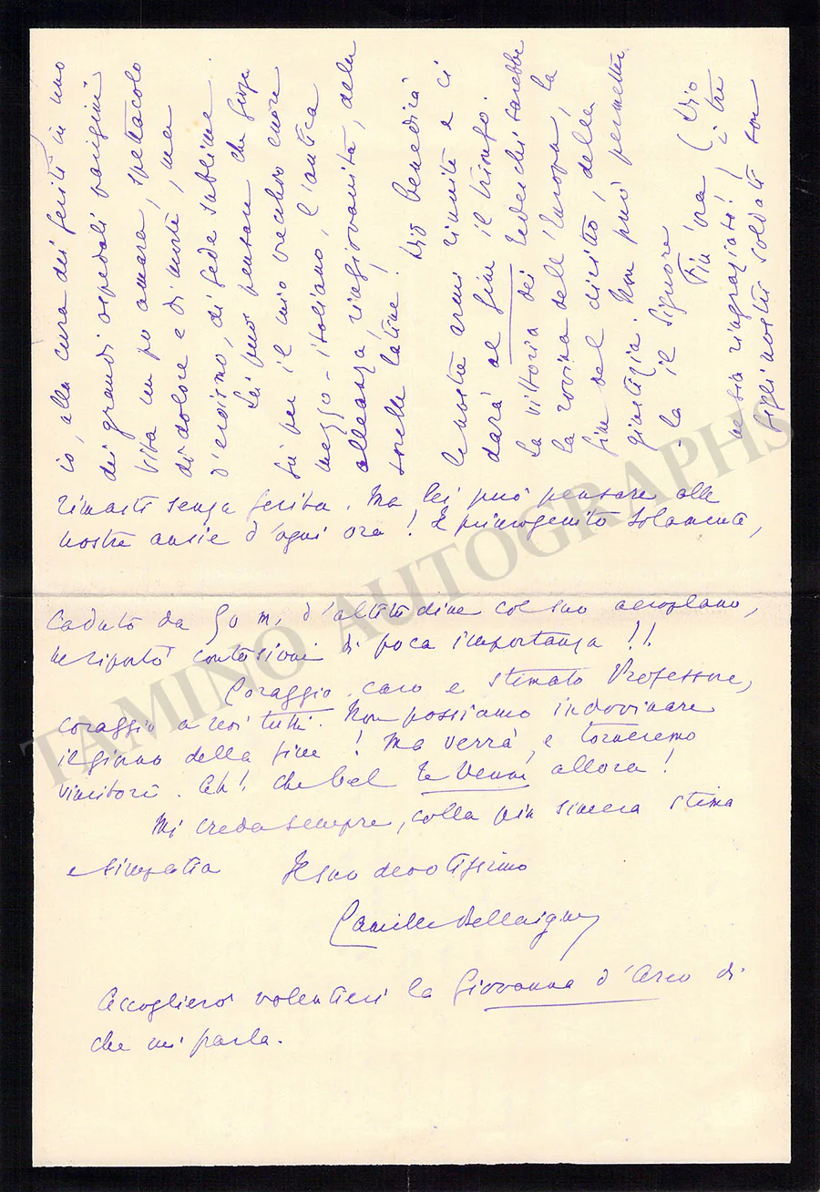 Bellaigue, Camille - Set of 18 Autograph Letters Signed - Image 5