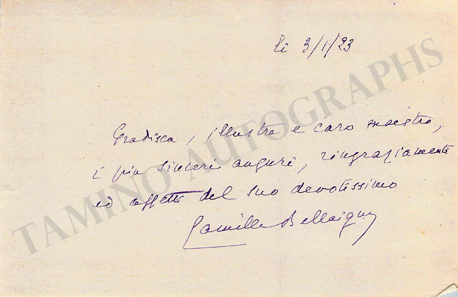 Bellaigue, Camille - Set of 18 Autograph Letters Signed - Image 6