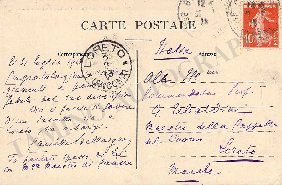 Bellaigue, Camille - Set of 18 Autograph Letters Signed - Image 8