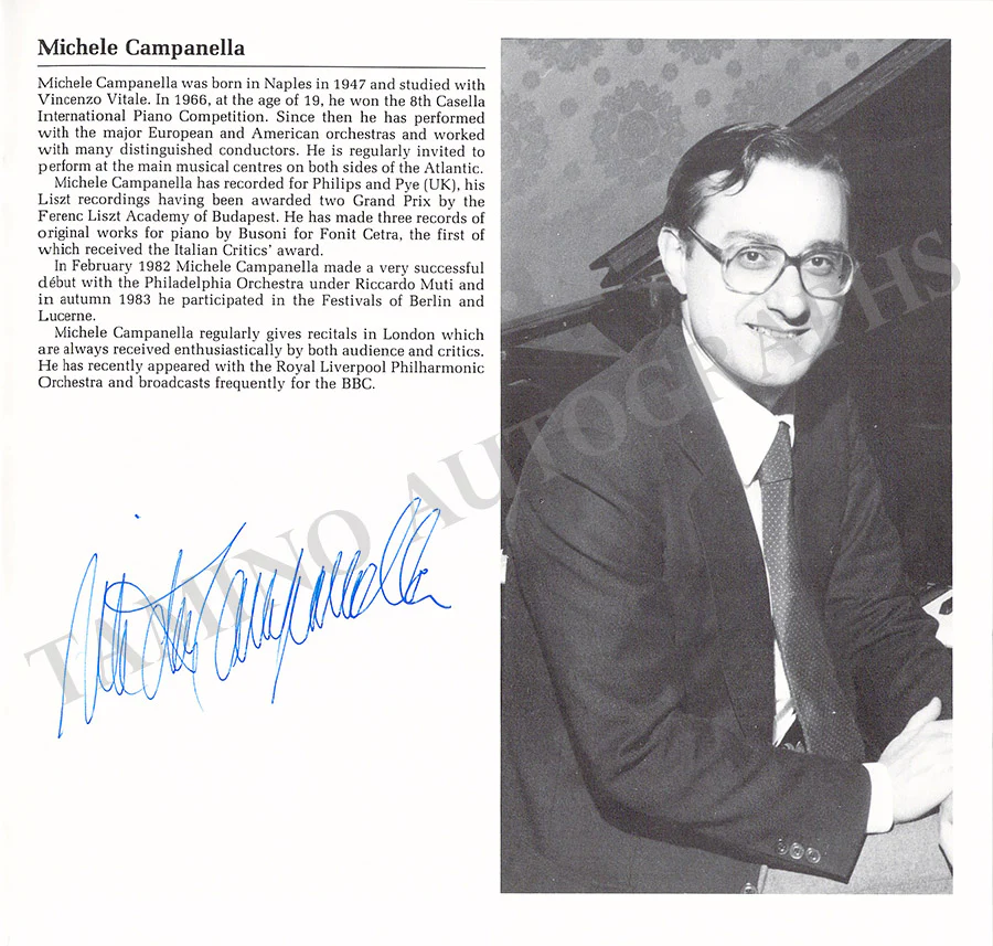 Campanella, Michele - Mackerras, Charles - Signed Program Leeds 1987