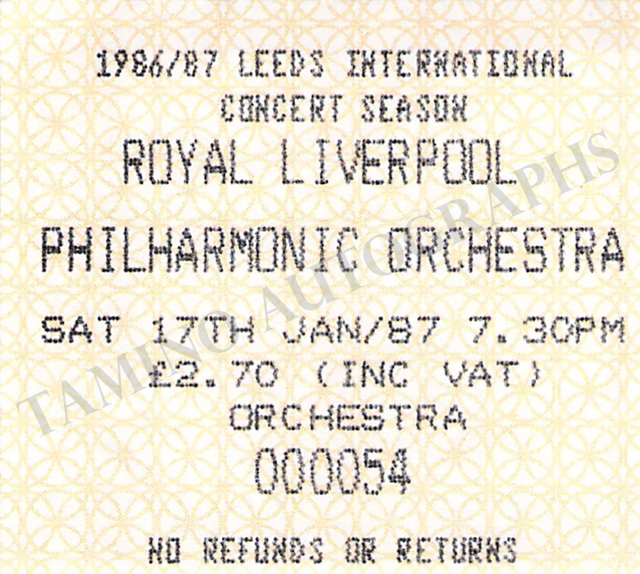 Campanella, Michele - Mackerras, Charles - Signed Program Leeds 1987 - Image 5