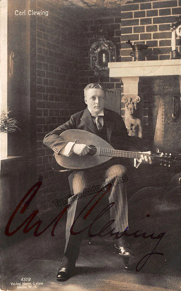 CLEWING, Carl (Various Autographs) - Image 2