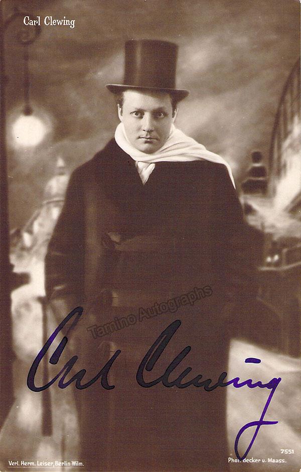 CLEWING, Carl (Various Autographs) - Image 4