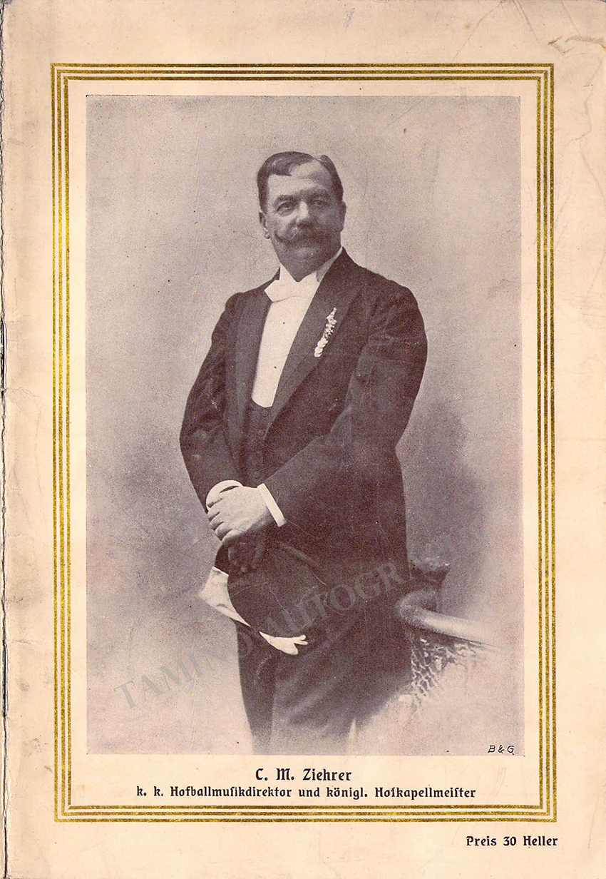 Ziehrer, Carl M. - Birthday Celebration Program Vienna 1913 - Image 3