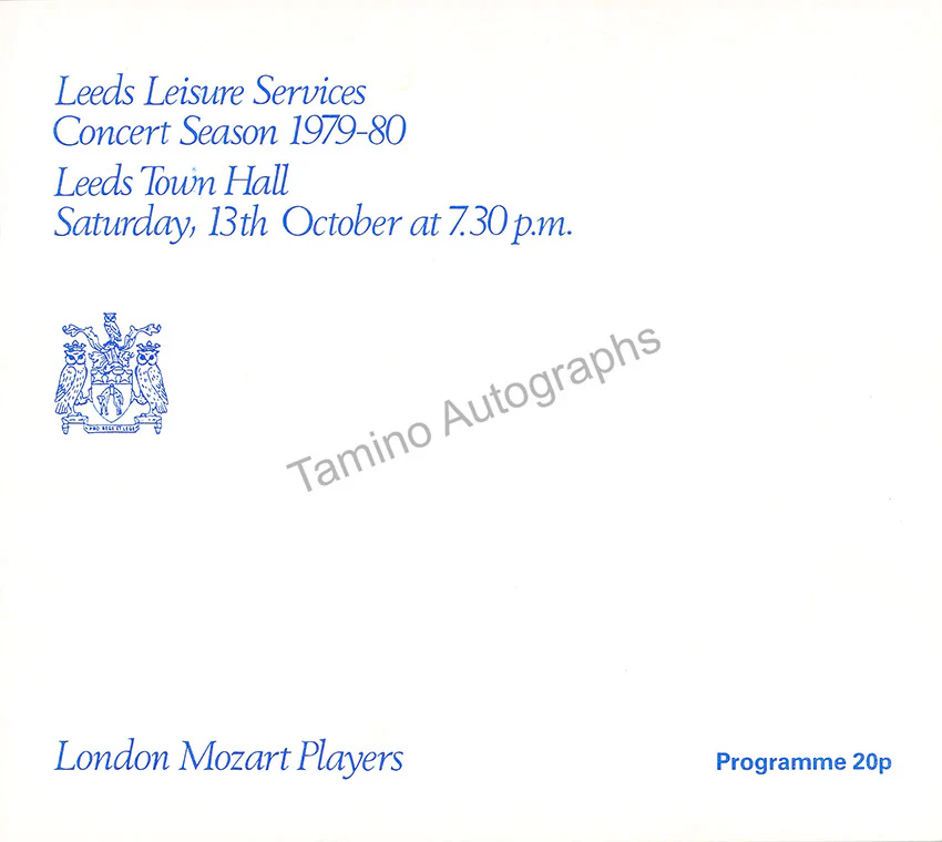 Bonell, Carlos - Blech, Harry - Walker, Sarah - Double Signed Program Leeds 1979 - Image 3