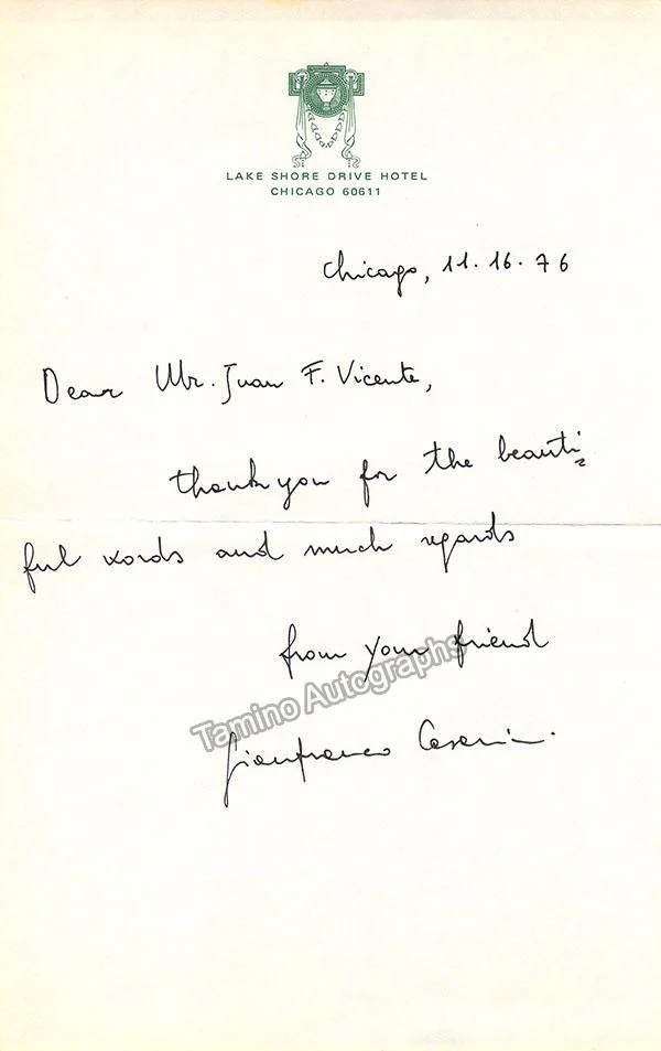 CASARINI, Gianfranco (Various Autographs) - Image 4