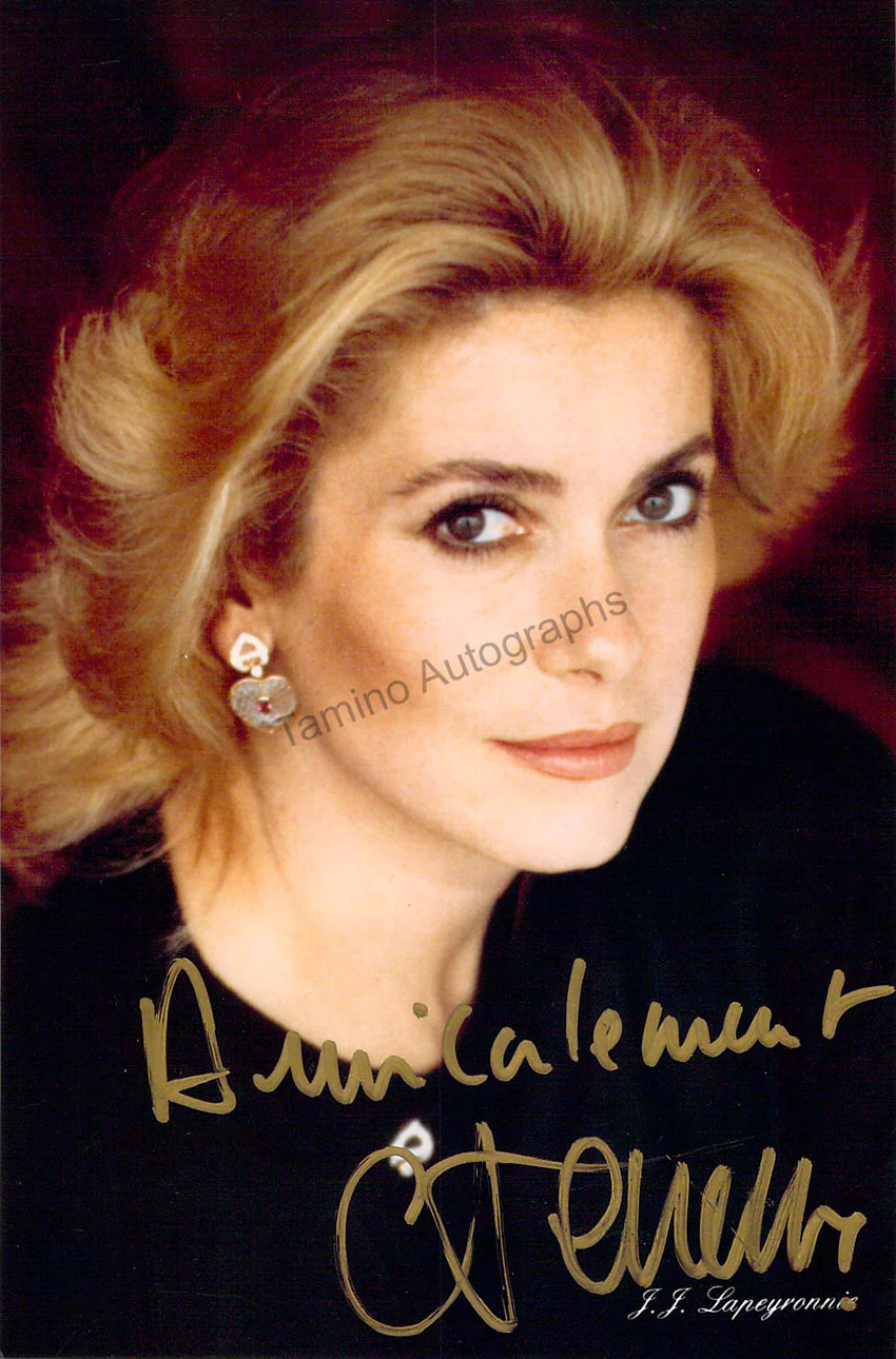 Deneuve, Catherine - Various Autographs - Image 4