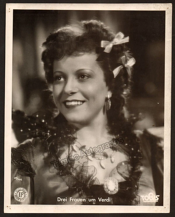 Cebotari, Maria - Unsigned Film Program for "Drei Frauen um Verdi" - Image 3