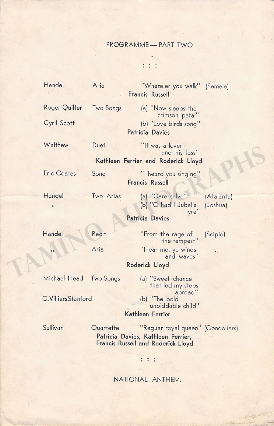 Celebrity Concerts - Lot of 5 Unsigned Programs 1945-1947 - Image 3