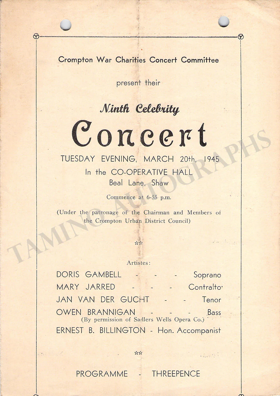 Celebrity Concerts - Lot of 5 Unsigned Programs 1945-1947 - Image 4