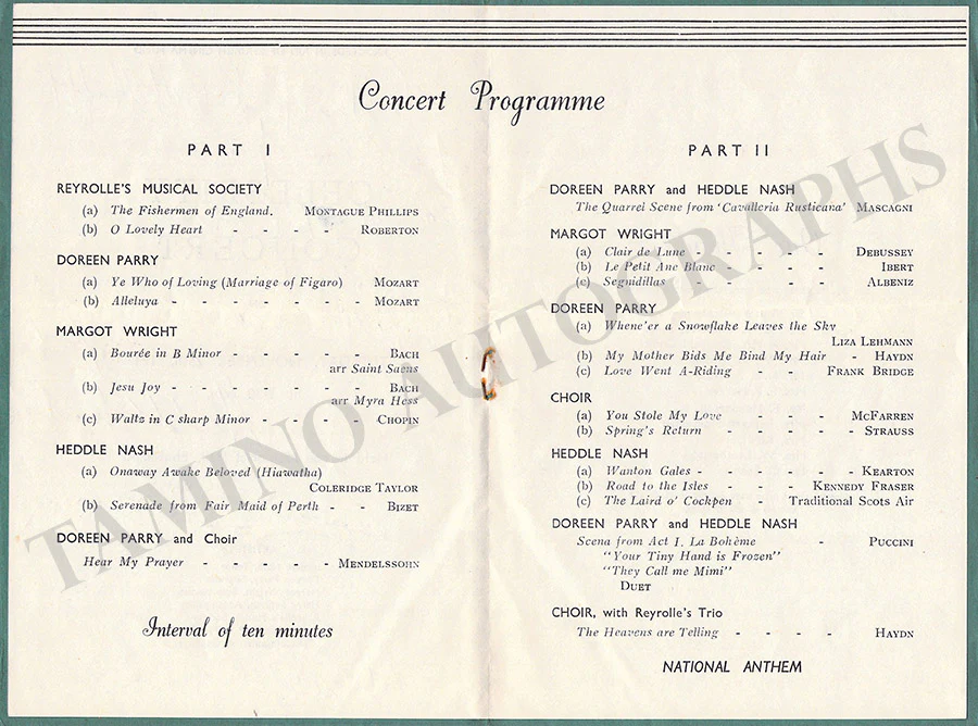 Celebrity Concerts - Lot of 7 Signed Programs 1941-1947 - Image 4