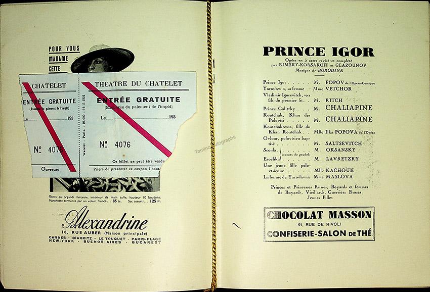 Chaliapin, Fedor - Lot of 11 French Programs 1908-1934 - Image 14