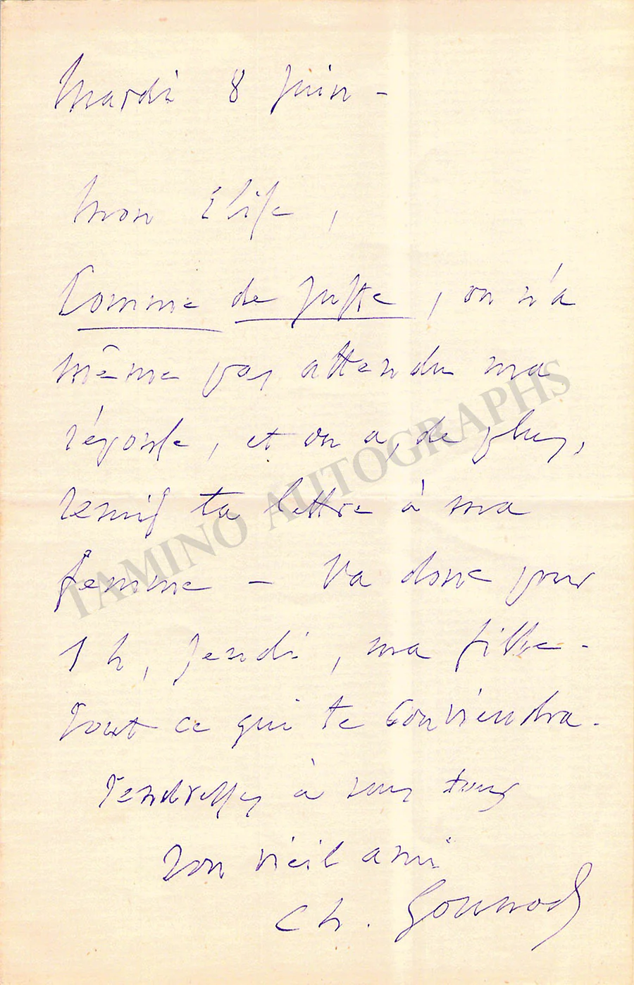 Gounod, Charles - Autograph Manuscripts (Various Options) - Image 3