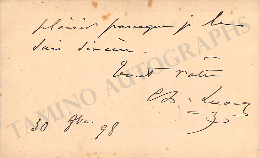 Lecocq, Charles - Autographs Lot - Image 4