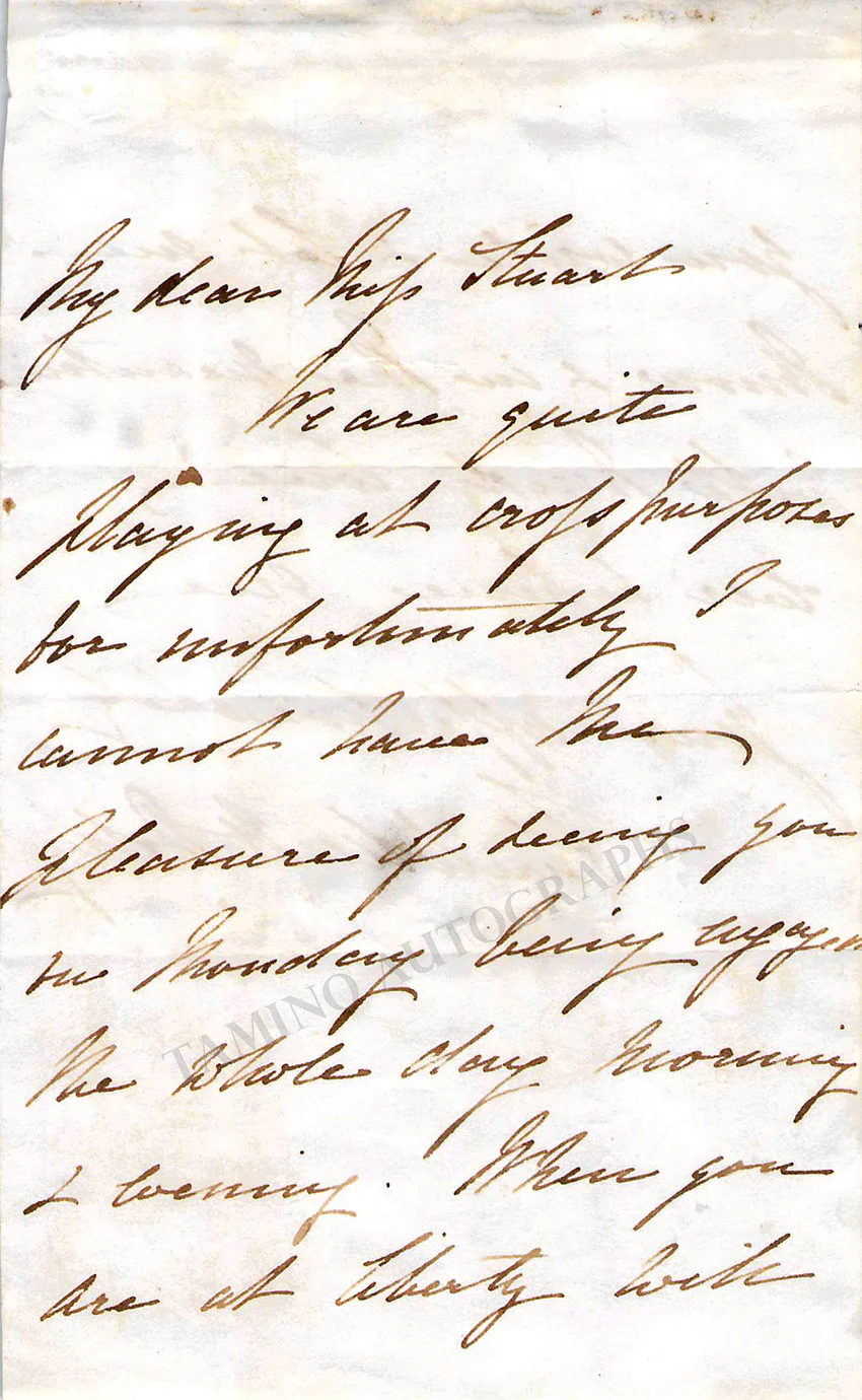 Sainton-Dolby, Charlotte Helen - Autograph Letter Signed