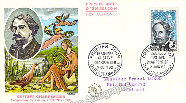 Charpentier, Gustave - Autograph Note Signed - Image 2