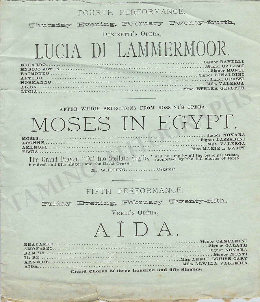 Cincinatti Musical  Festival - Program 1881 - Image 3