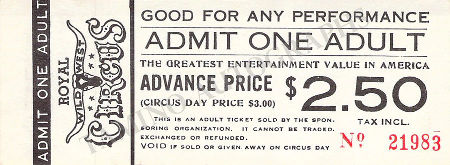 Circus - Lot of 16 Tickets - Image 14