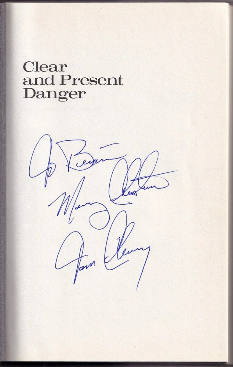 Clancy, Tom - Signed Book "Clear and Present Danger" - Image 2