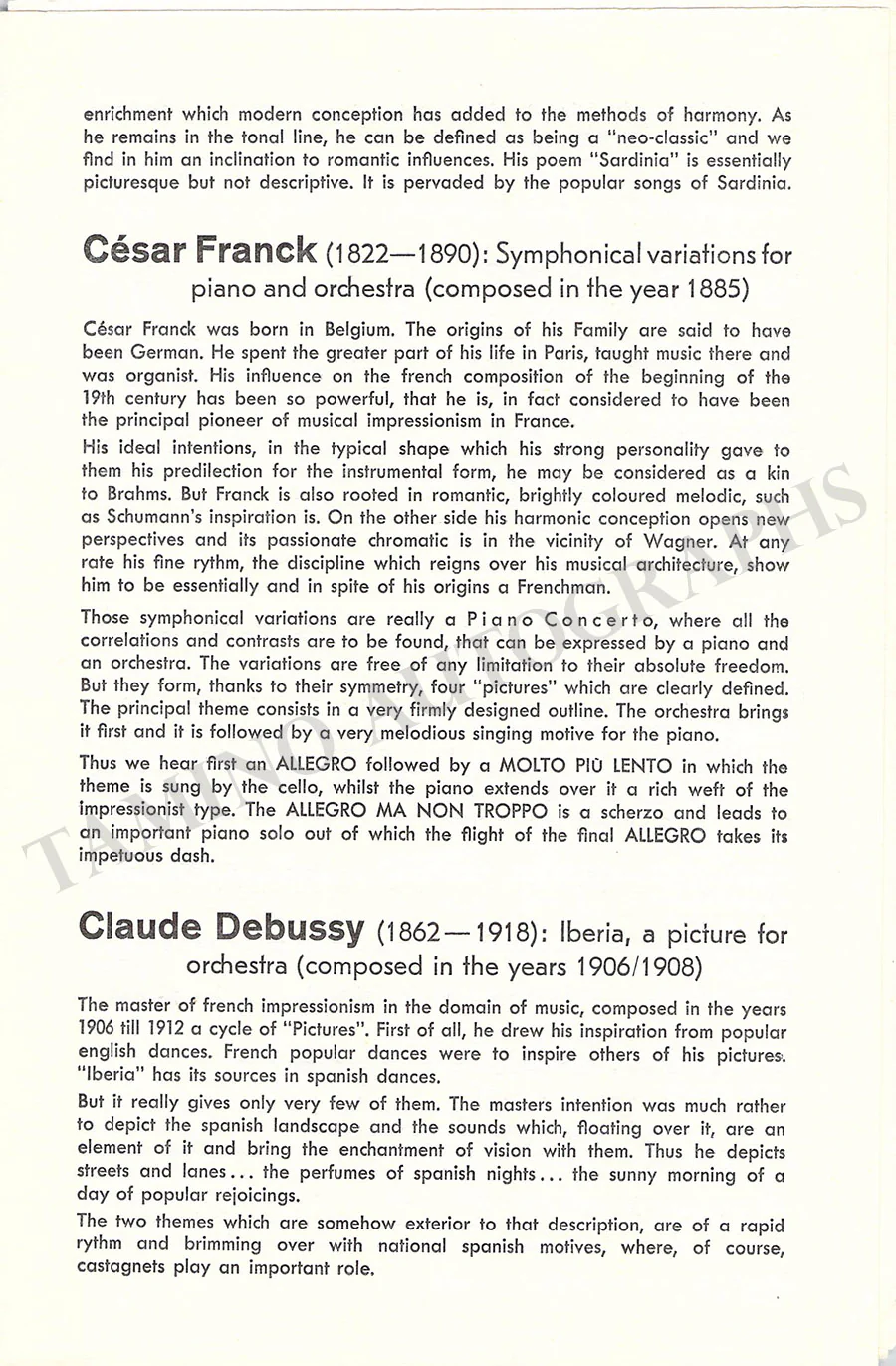Arrau, Claudio - Set of 3 Unsigned Concert Programs Salzburg - Image 9