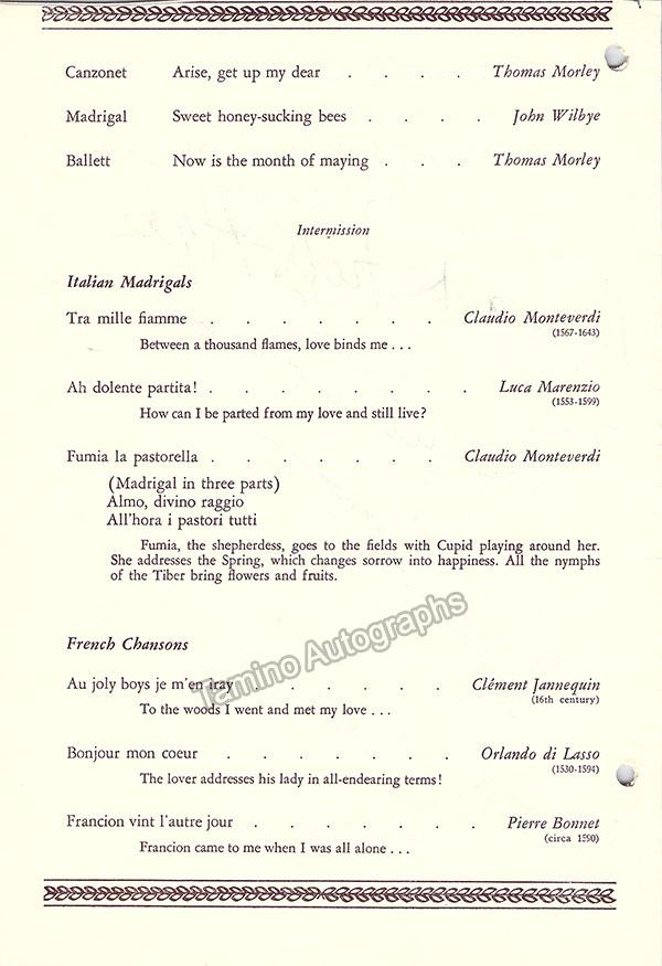 Clinton, Gordon - Field, Hyde, Margaret - Osborn, Elizabeth - Soames, Rene - Whitworth, John - Signed Program New York 1956-57 - Image 2