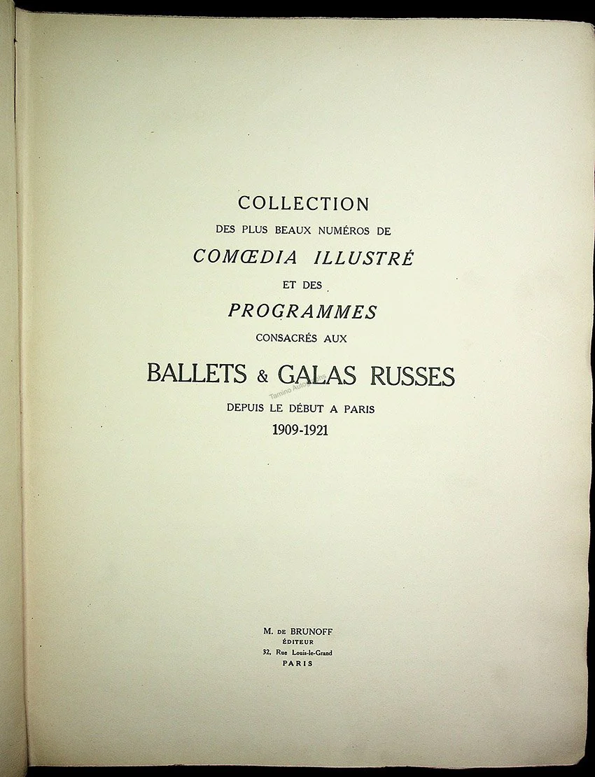 Collection des plus Beaux Numéros Comoedia Illustré et des Programmes Consacrés aux Ballets et Galas Russes 1909-1921 - Image 3