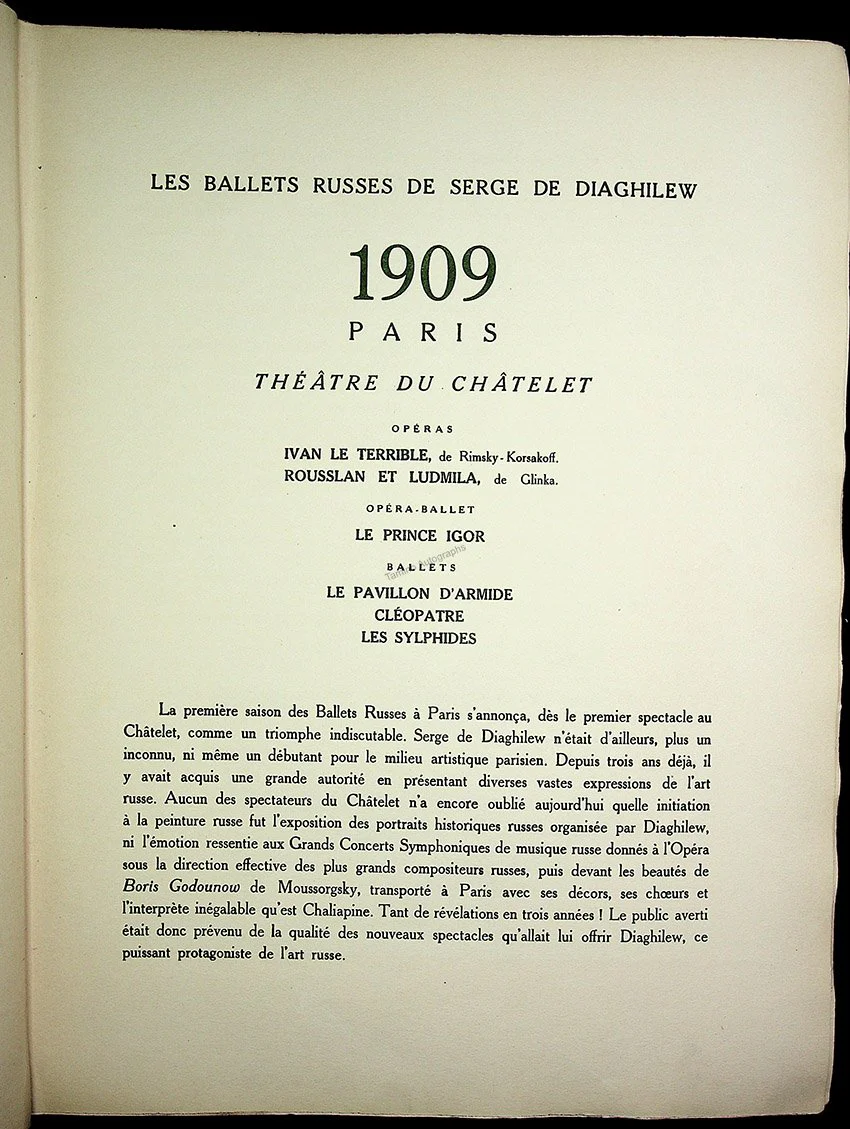 Collection des plus Beaux Numéros Comoedia Illustré et des Programmes Consacrés aux Ballets et Galas Russes 1909-1921 - Image 4